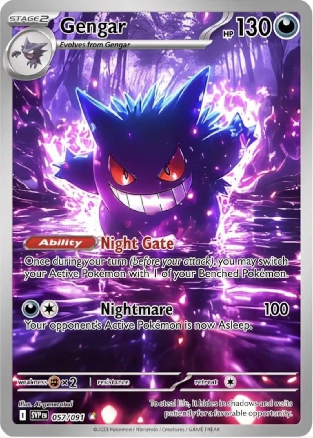 Gengar Full Art - Etsy