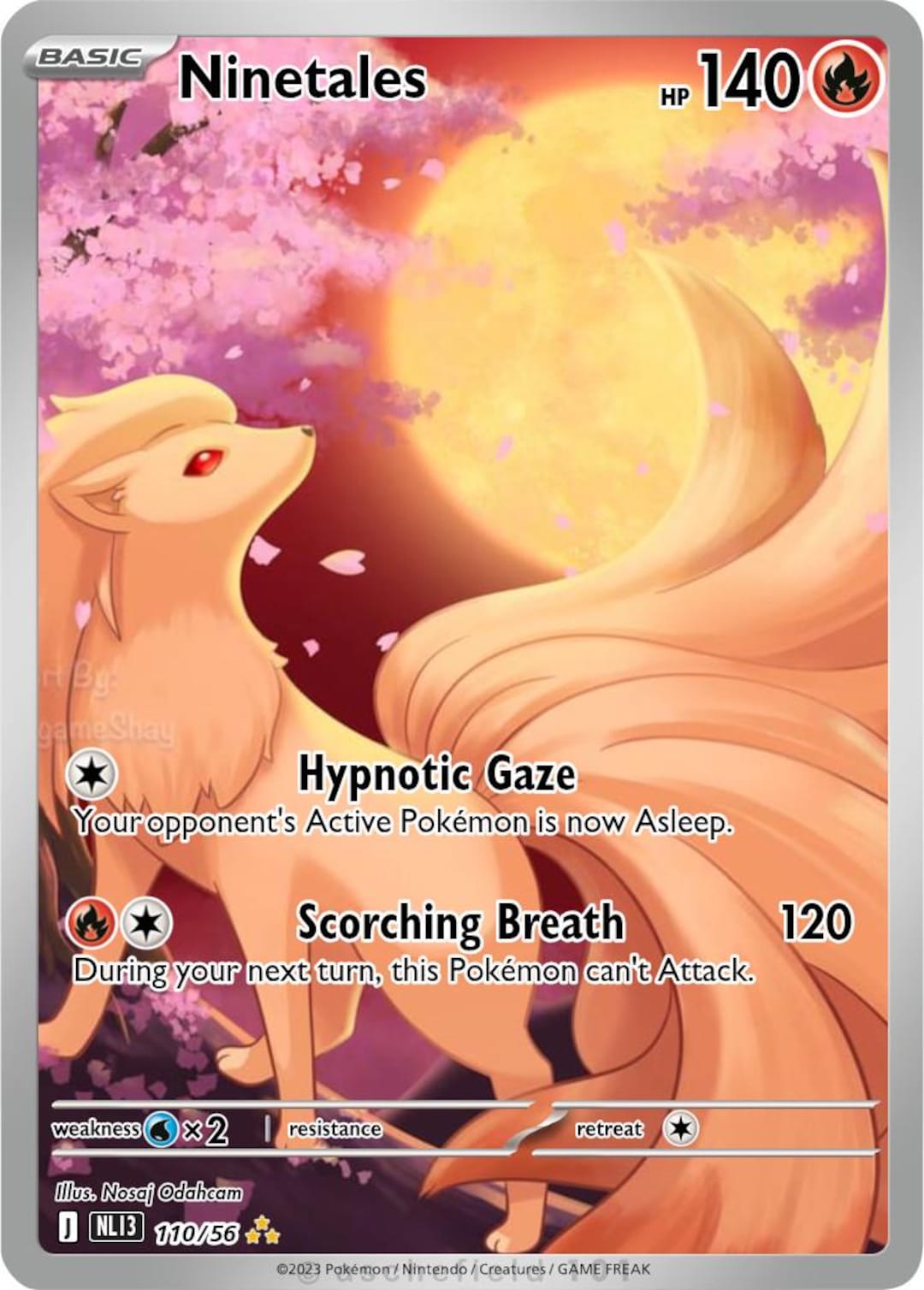 Ninetales Full Art - Etsy