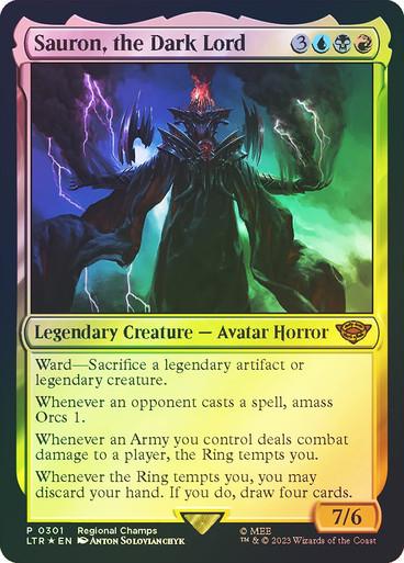 Sauron, the Dark Lord #301 Magic Lord of the Rings Foil Proxy - Etsy Sauron, the Dark Lord #301 Magic Lord of the Rings Foil Proxy - Etsy