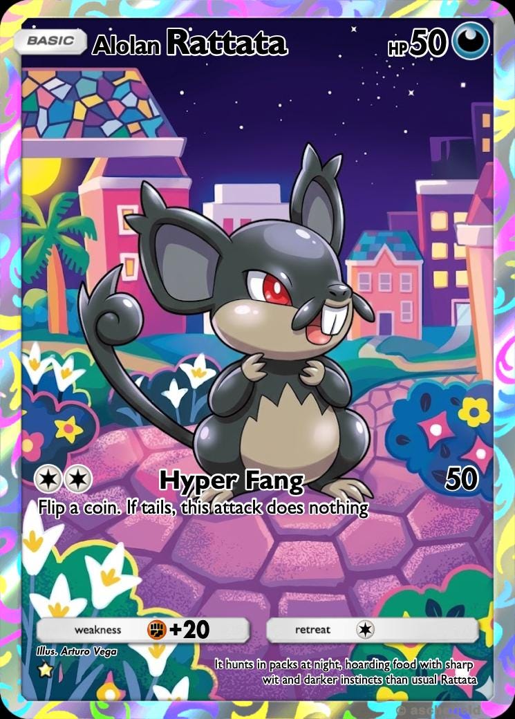 Alolan Rattata - Etsy
