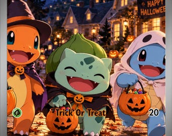 Bulbasaur Halloween volledige illustratie