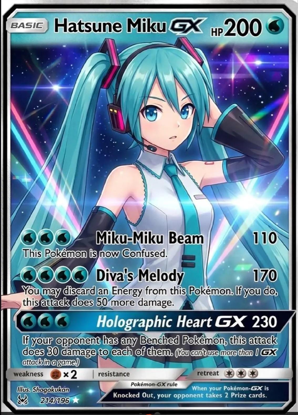 Hatsune Miku Gx Full Art - Etsy