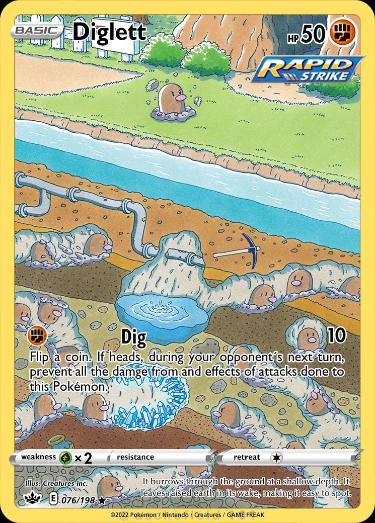 Diglett Full Art - Etsy