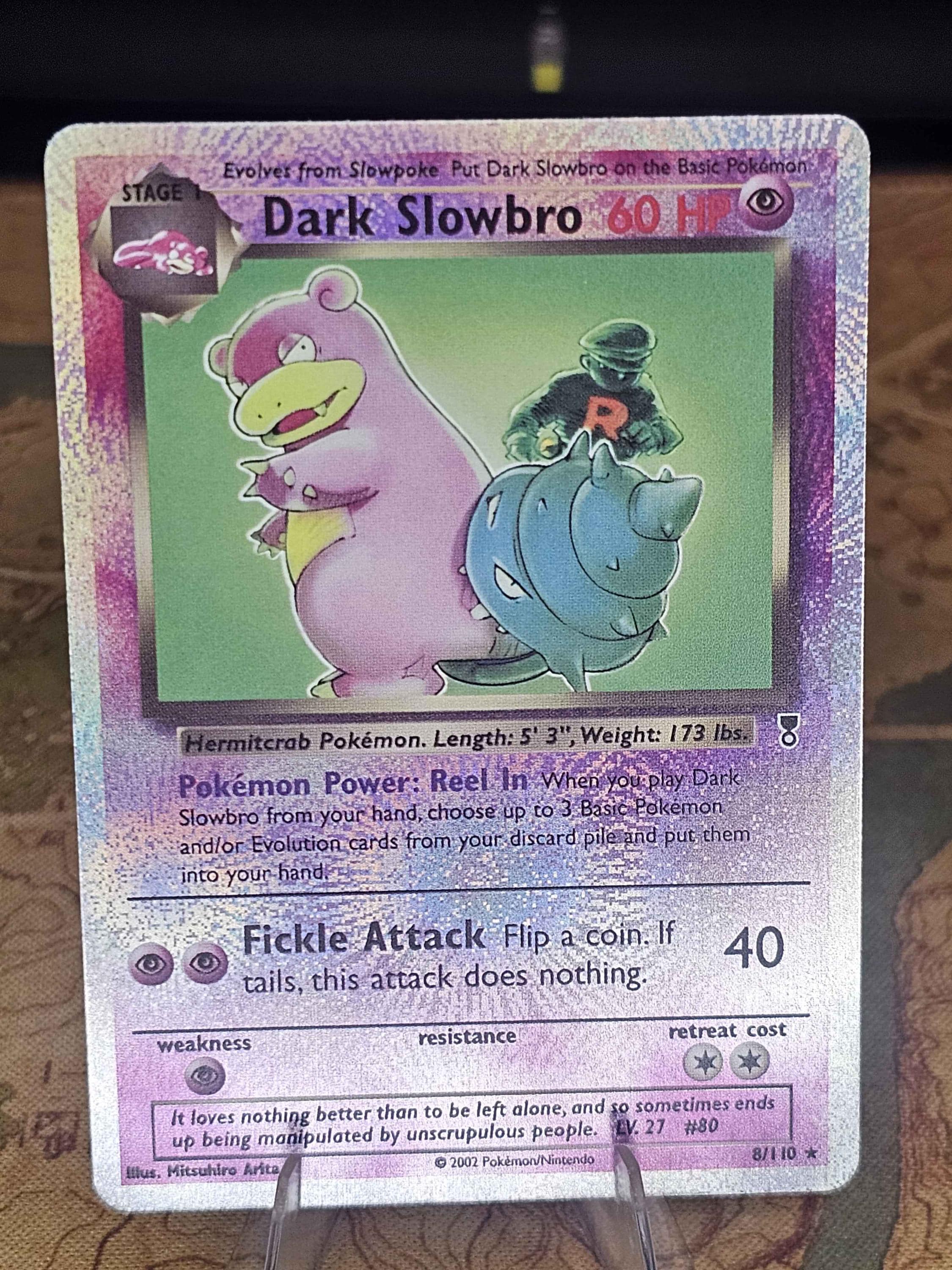 Dark Slowbro Legendary Collection 8/110 Proxy - Etsy