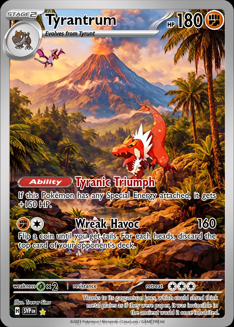 Tyrantrum Full Art - Etsy