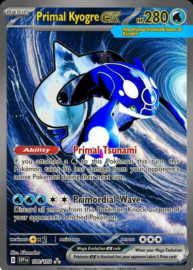 Primal Kyogre Cards - Etsy