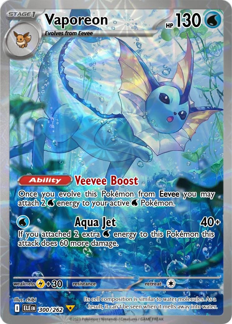 vaporeon pokemon card full art Vaporeon ex SAR 205/187 SV8a Full Art/JAPANESE Pokemon Terastal Festival ex  TCG