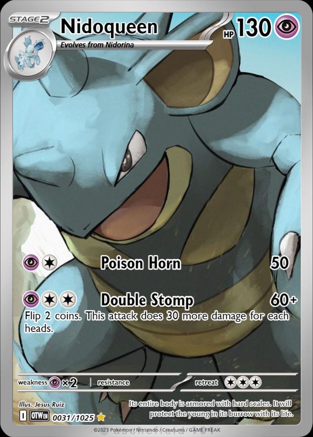 Nidoqueen Full Art - Etsy