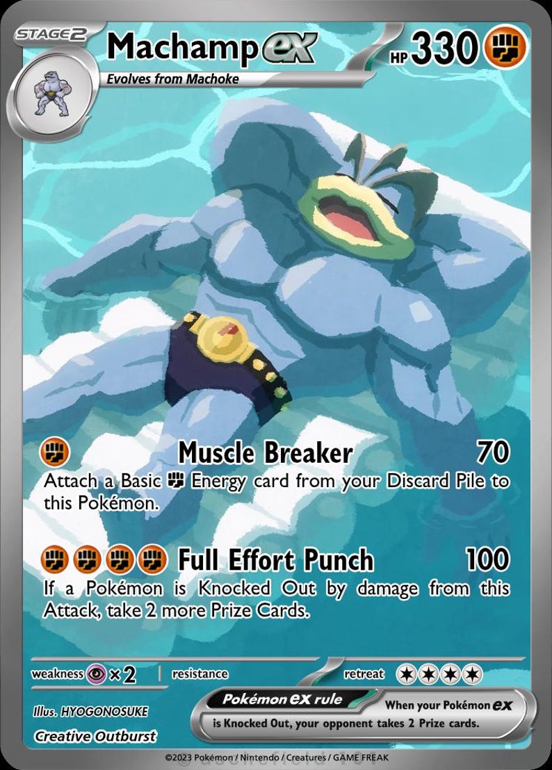 Machamp EX Full Art - Etsy