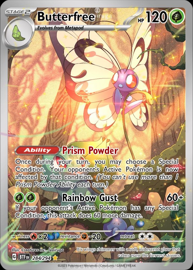 Butterfree Full Art - Etsy