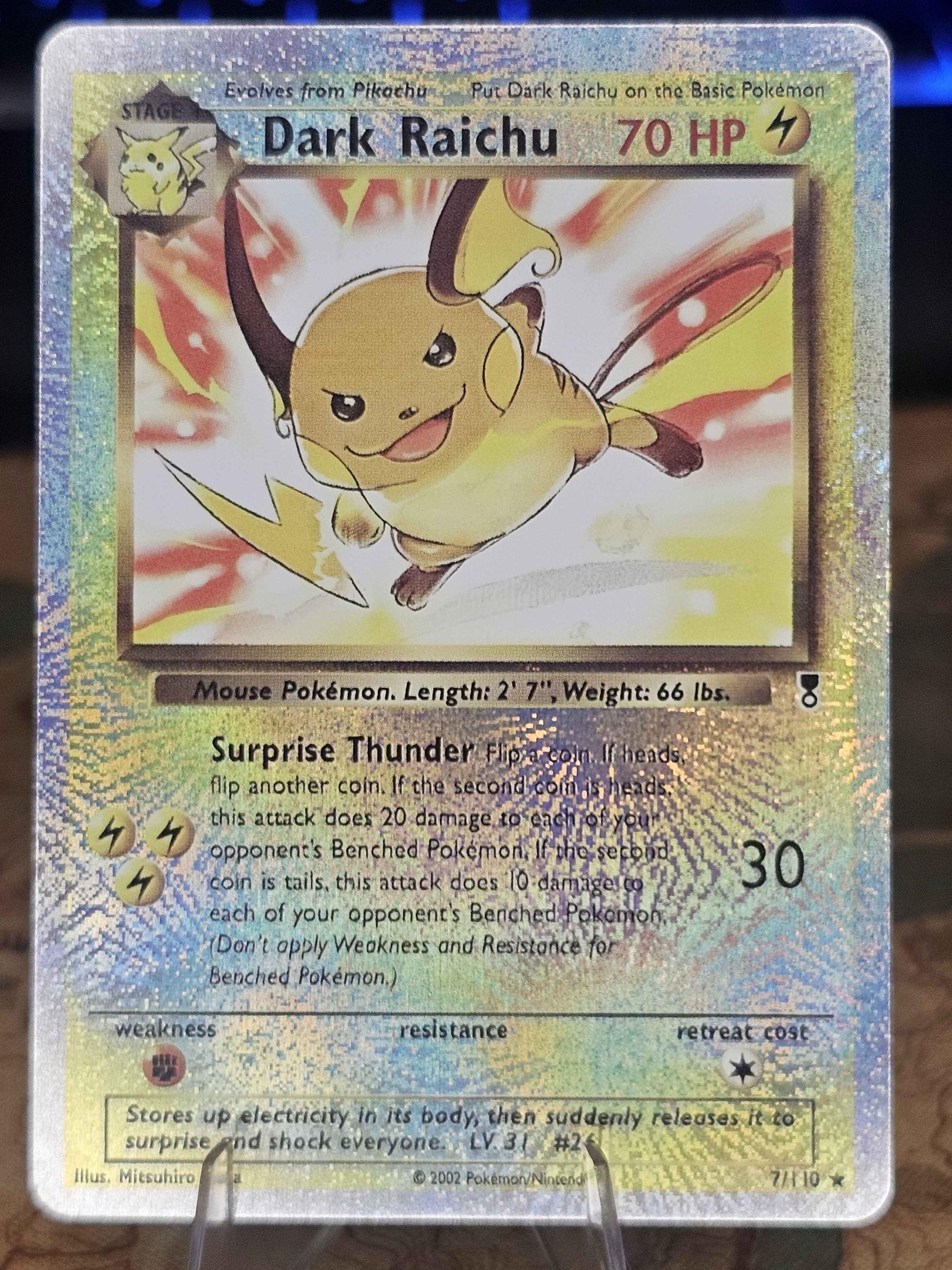 Dark Raichu Legendary Collection 7/110 Proxy - Etsy