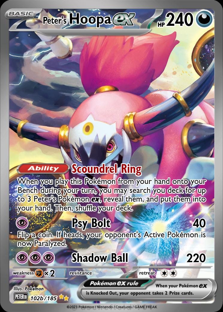 Custom Hoopa Card Hoopa Full Art - Etsy