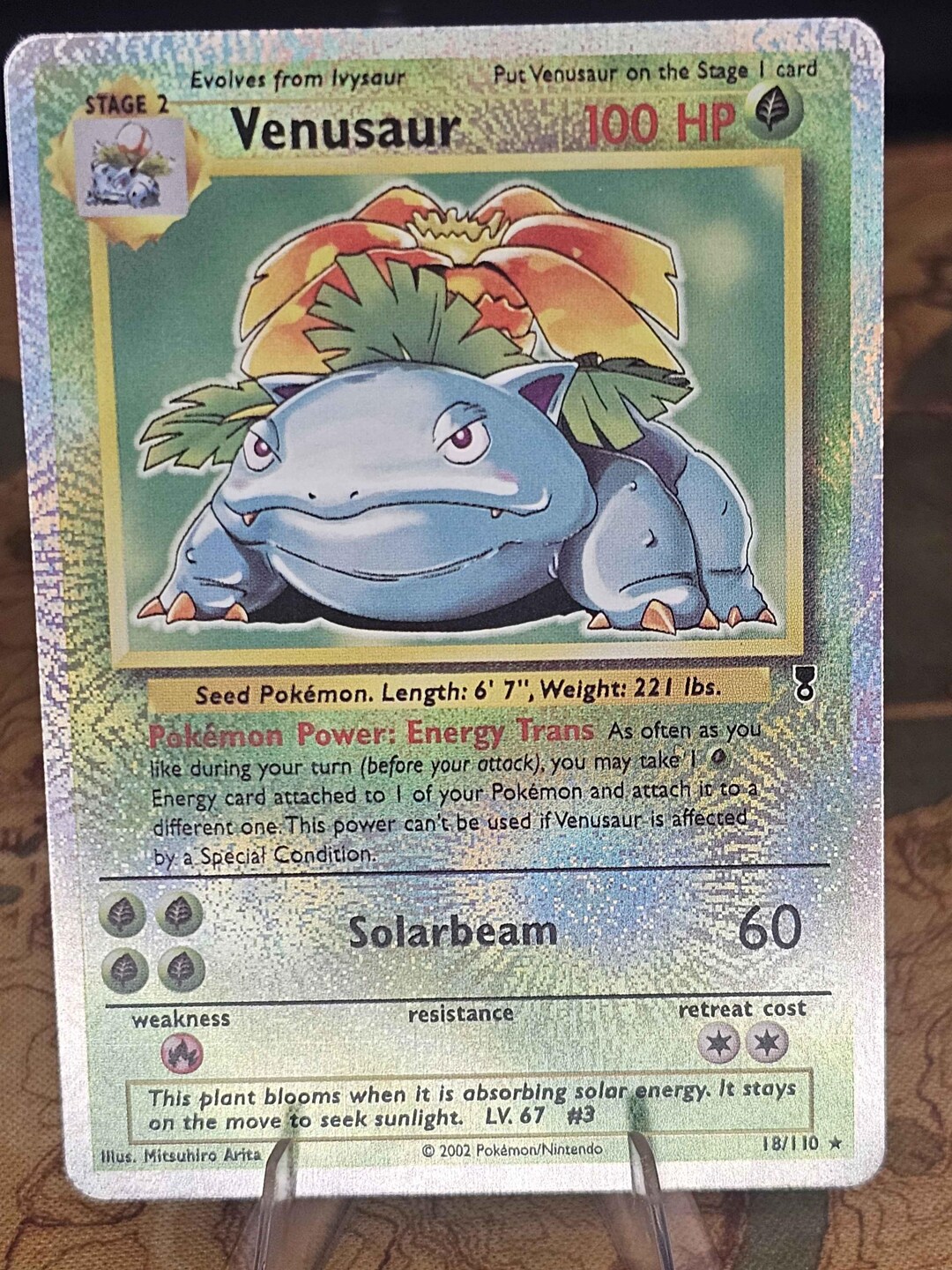 2002 venusaur pokemon card - (15/102) - Base Set This power cant be used if Venusaur is Asleep 2002 Pokmon Legendary Collection Venusaur