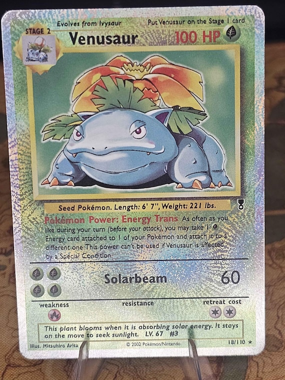 2002 venusaur pokemon card PSA 9 Expedition Pack The Pokcave Energy Trans 10 Most Valuable Venusaur Pokemon
