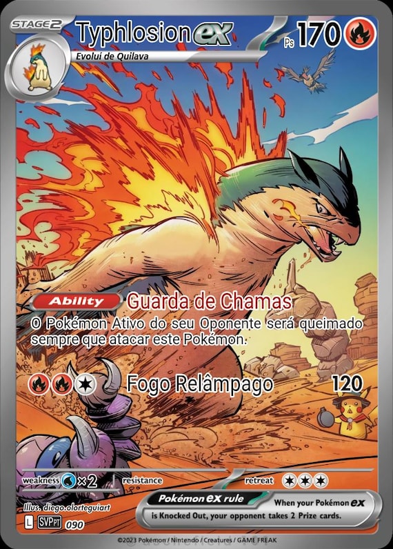 Typhlosion Ex Full Art - Etsy