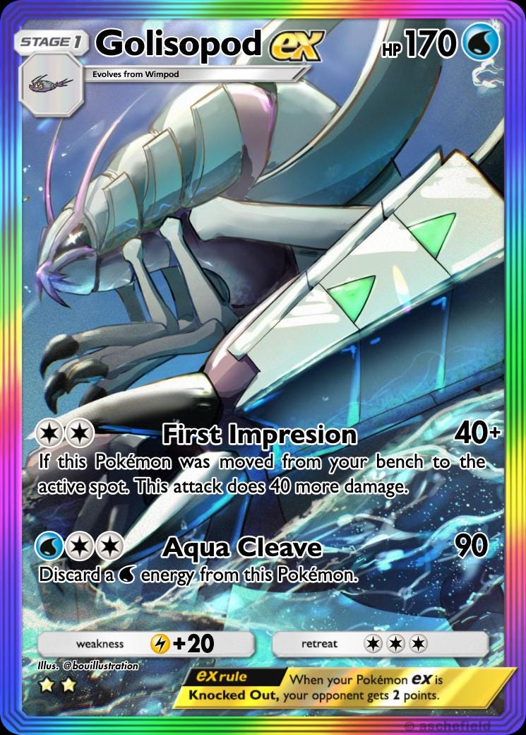 Golisopod Card - Etsy Golisopod Card - Etsy