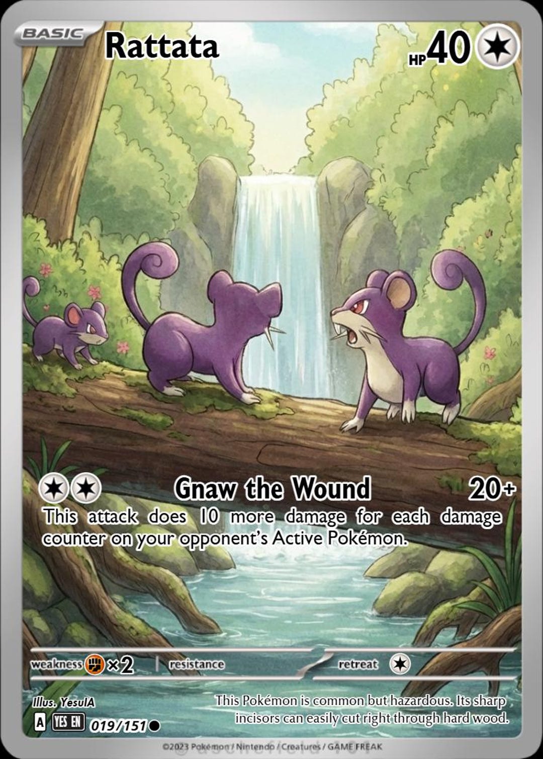 Rattata Full Art - Etsy