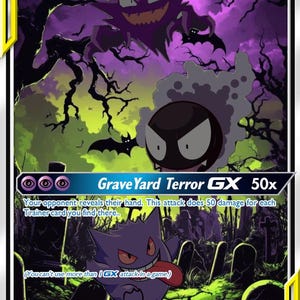 haunter pokemon card gx - 093/165- Pokemon 151 - Reverse Foil Psychic Rarity Dark gastly haunter gengar ex