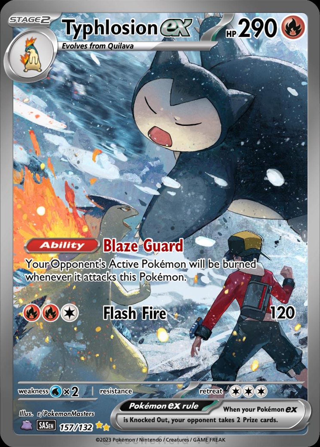 Typhlosion Ex Full Art - Etsy