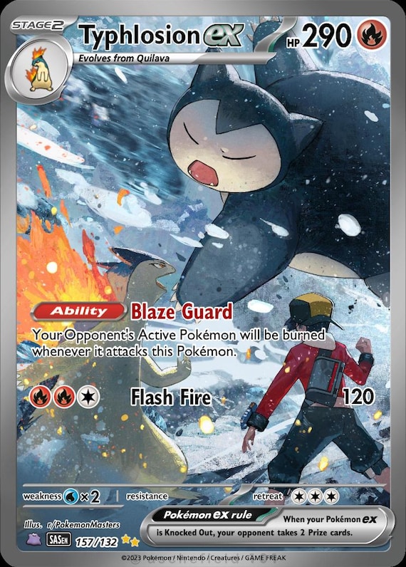 Typhlosion Ex Full Art - Etsy