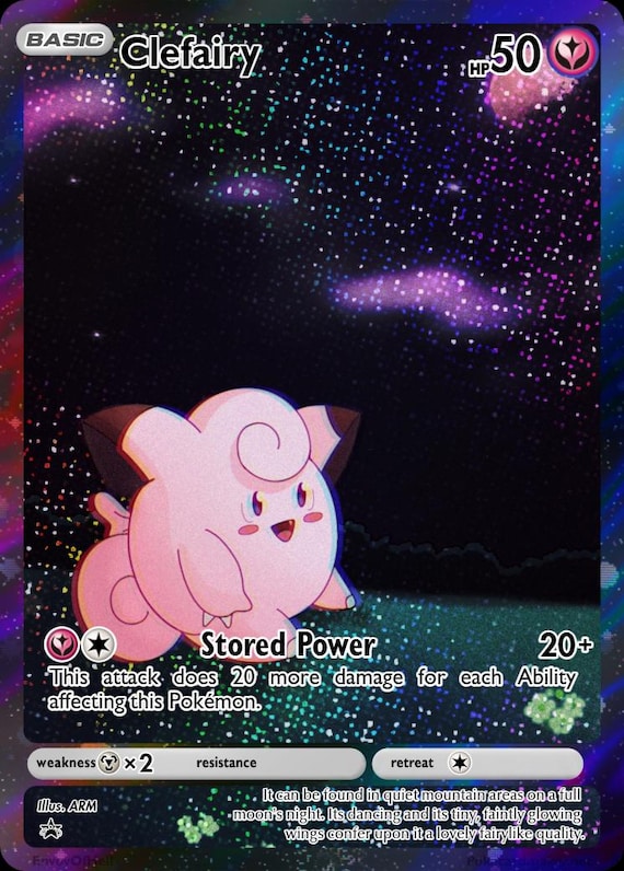 holographic clefairy pokemon card 1995 Holo Clefairy Pokemon Card 2nd Set Mint!