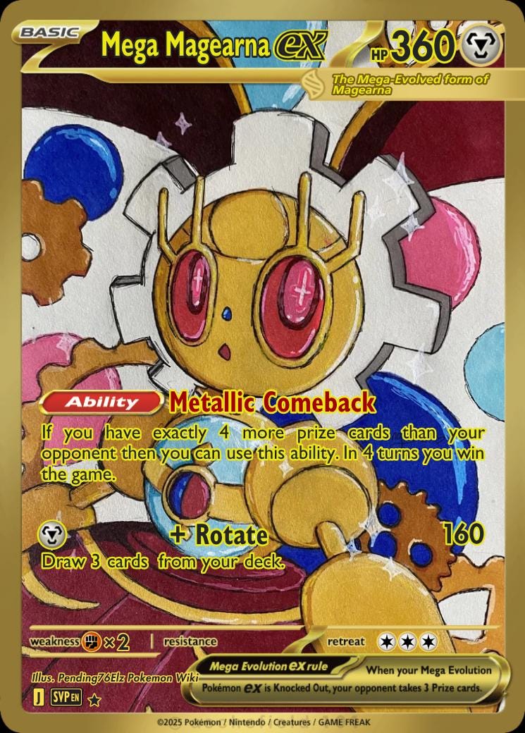 pokemon magearna ex card Mega Full Art [2M] Soul Blaster (120) During your next turn XY: Steam Siege - Battle