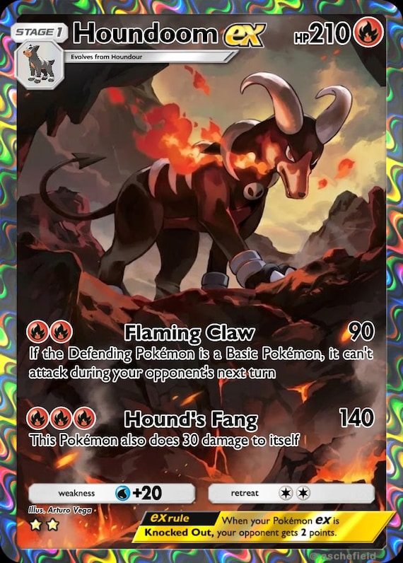pokemon card houndoom ex Upgrading the TCG Battle Deck Encased in a durable acrylic holder to highlight the vibrant artwork of this fan Pokemon X & Y BREAKthrough