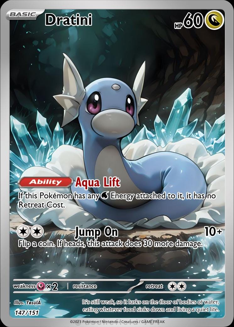 Dratini Full Art - Etsy
