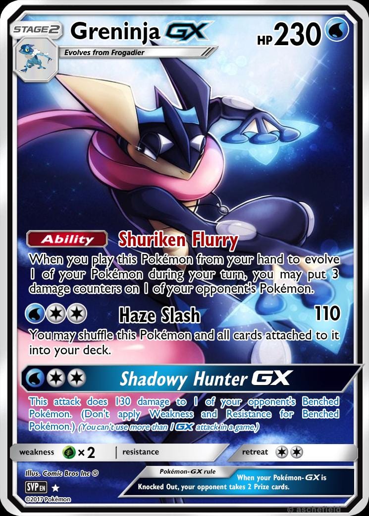 Greninja GX Full Art - Etsy