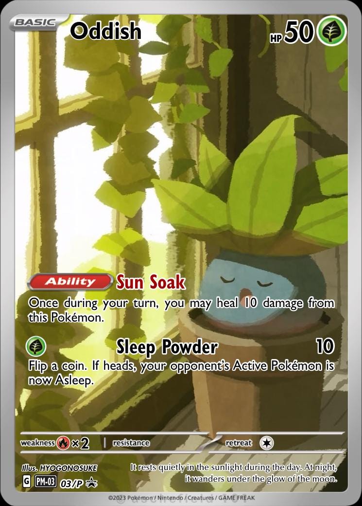 Oddish Full Art - Etsy