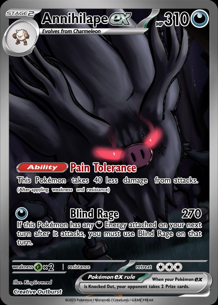 annihilate pokemon card Annihilape EX Full Art