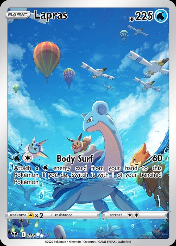 Lapras Full Art - Etsy