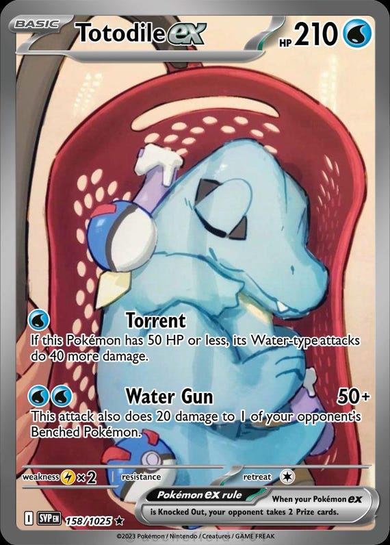 pokemon card totodile Amazon.com: - (85) Big Bite The Defending Pokemon cant retreat during your opponents next turn 10 Old Back Pokmon Card Totodile