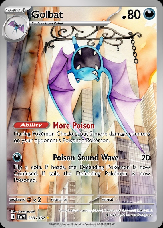 pokemon card golbat Amazon.com: Pokemon - Golbat 042/165 - Pokemon 151 - Reverse Foil