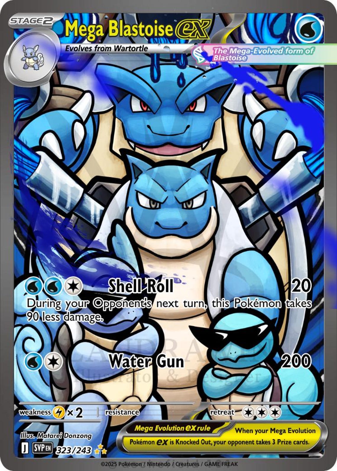 Mega Blastoise Full Art - Etsy