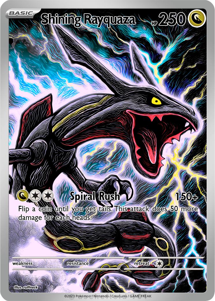 Shining Rayquaza - Etsy