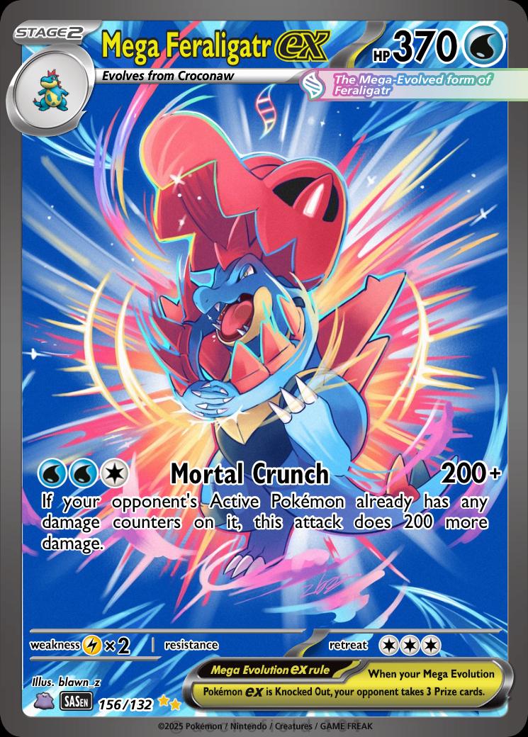 Mega Feraligatr Ex Full Art - Etsy