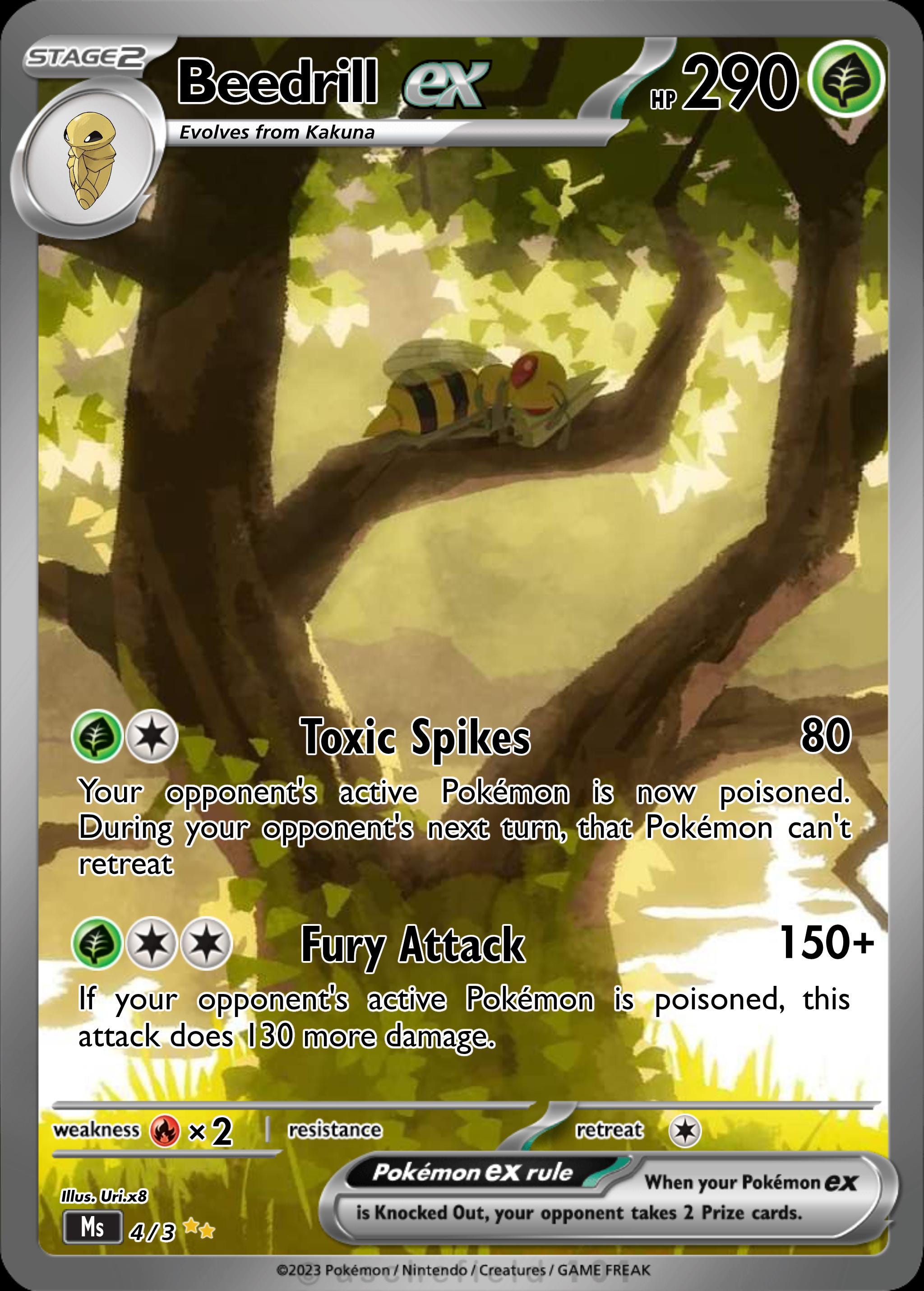 pokemon card beedrill ex This attack does 40 damage times the number of heads Pokmon TCG Pocket: You Should