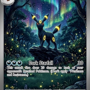 Shiny Umbreon Card - Etsy