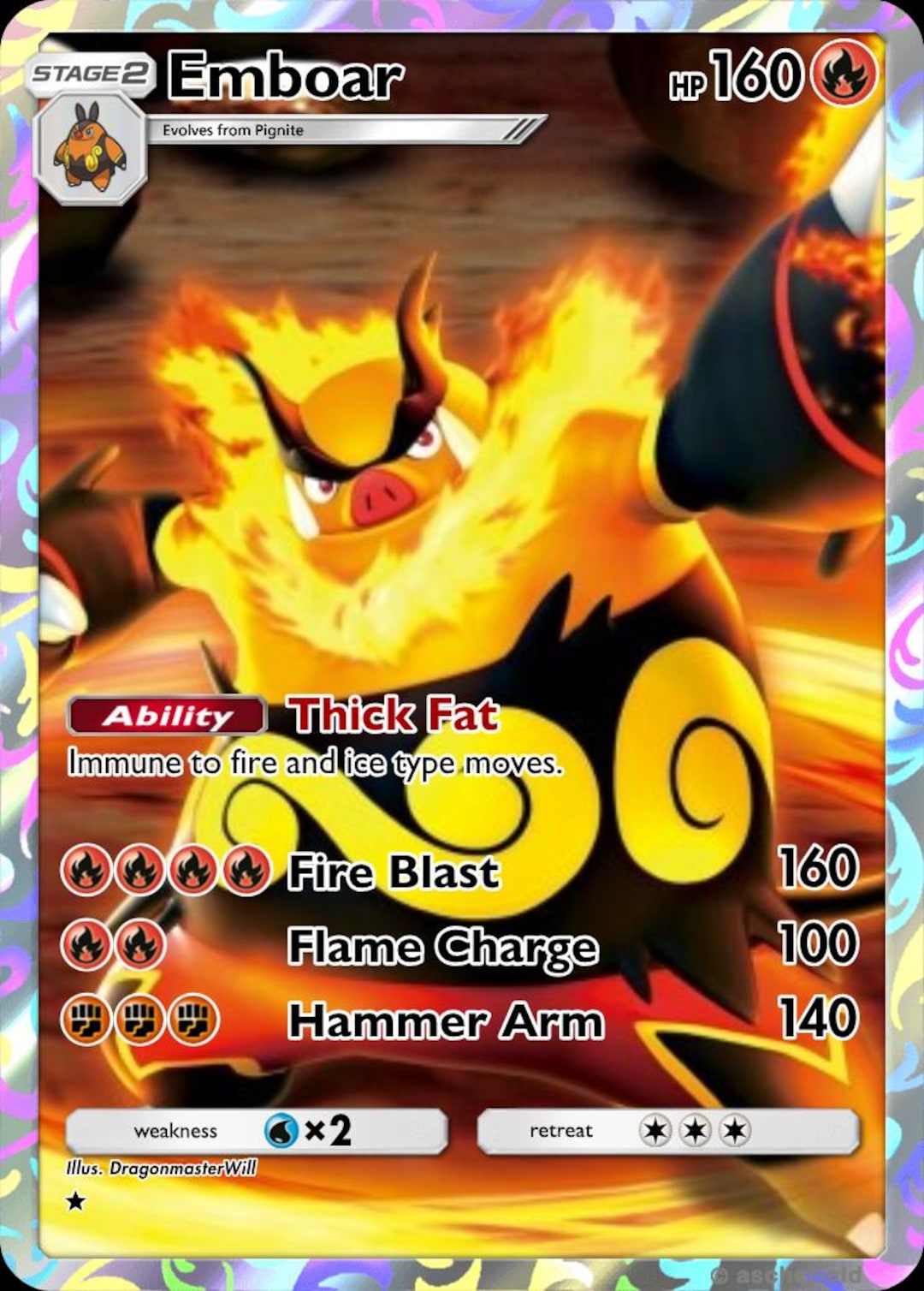 Emboar Full Art - Etsy