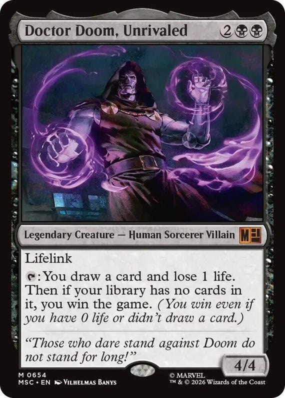 Doctor Doom Unrivaled Mtg Proxy - Etsy