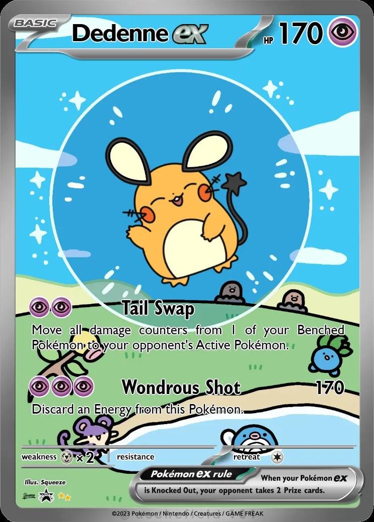 Dedenne Card - Etsy
