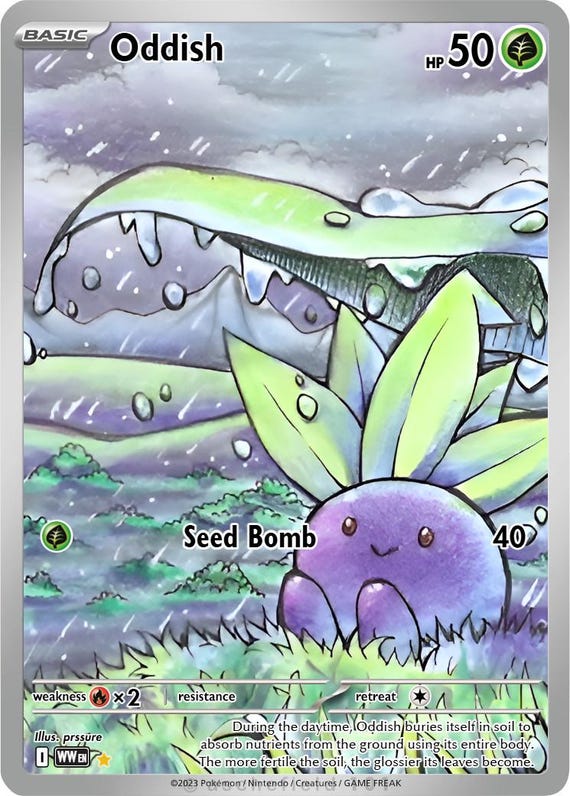 Oddish Full Art - Etsy
