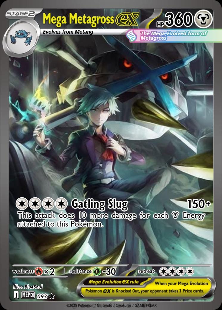 Mega Metagross Card - Etsy Mega Metagross Card - Etsy