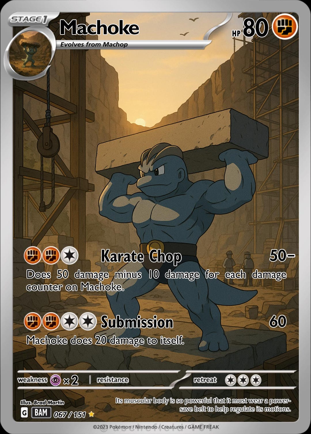 Machoke Full Art - Etsy