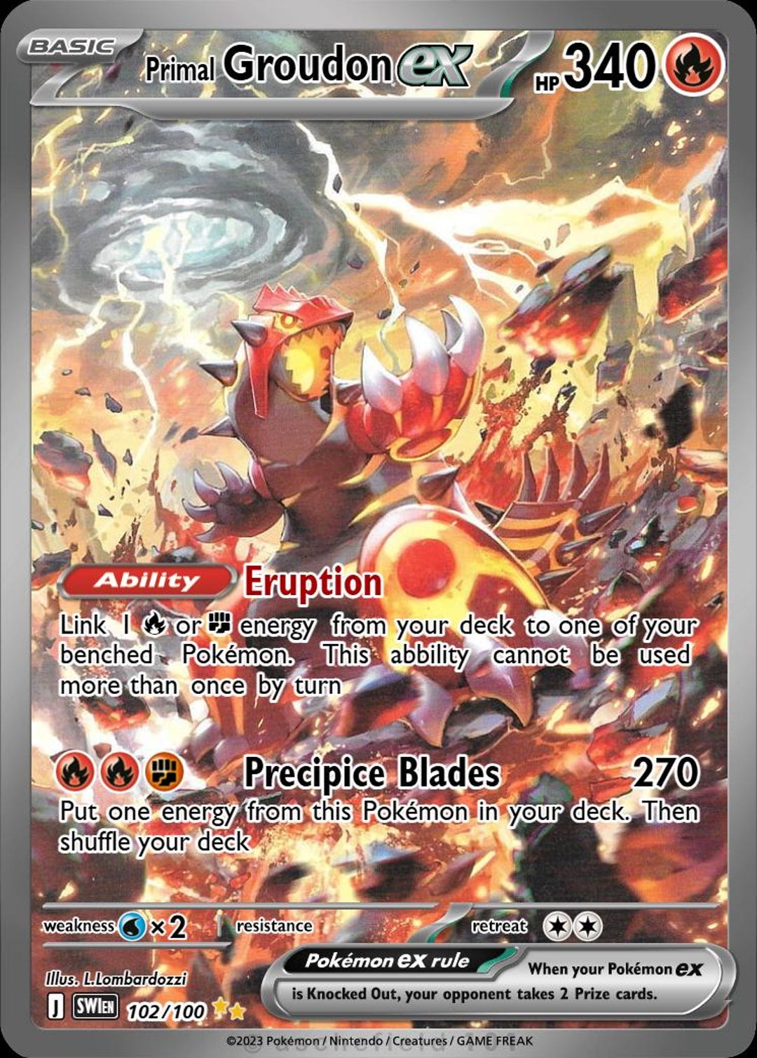 primal groudon pokemon card Mega Holographic Credit Card Holographic Credit Card Skin – Anime Town Creations EX has been Knocked Out Pokémon Primal Groudon EX (Omega)