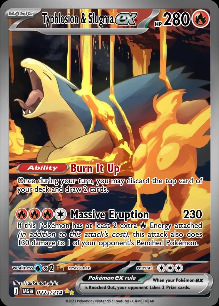 Typhlosion Ex - Etsy