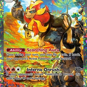 Pyroar - Etsy