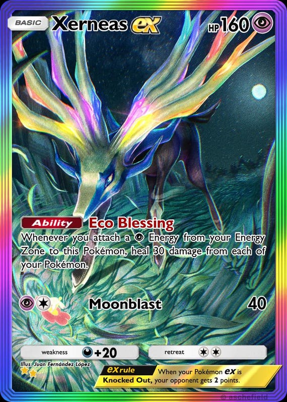 Xerneas EX Full Art - Etsy