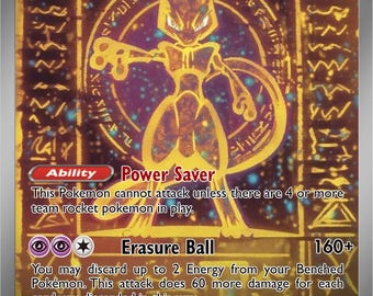 Ancient Mewtwo EX - Etsy